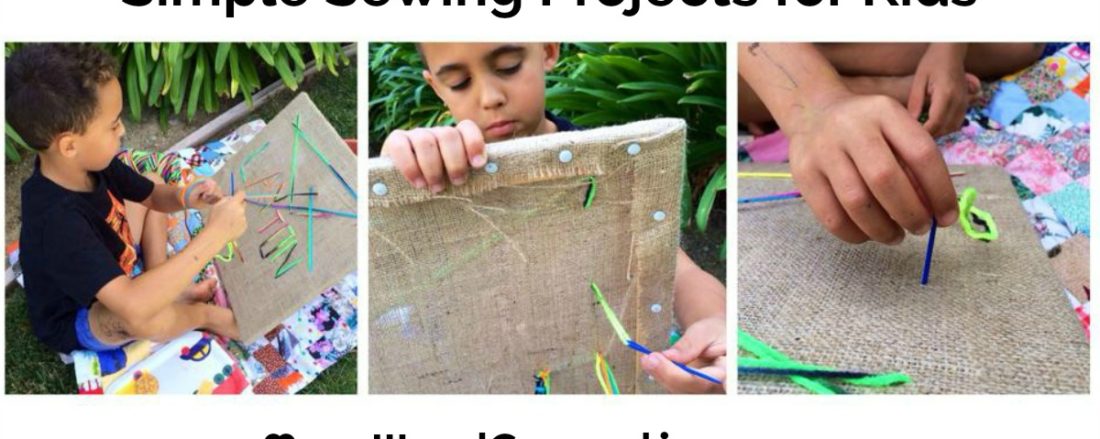 Sewing For Fun; Simple Sewing Projects for Kids #mosswoodconnections #finemotor #sewingforkids