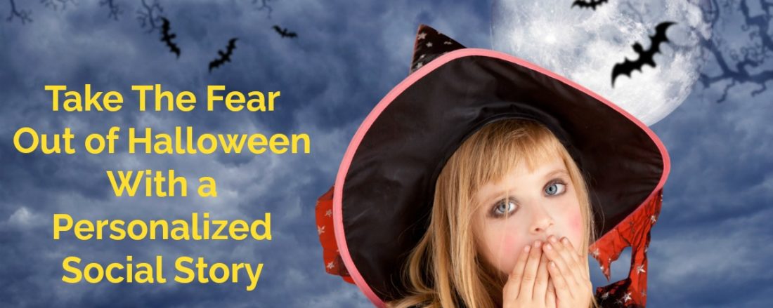 Halloween Social Story to help your child handle the holiday and have fun. #mosswoodconnections #Halloweeen #autism #socialstory