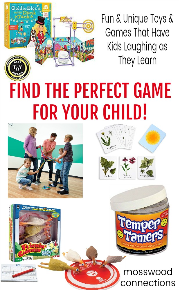  Unusual and Unique Toys and Games That the Kids Will Love! #mosswoodconnections #education #learningthroughplay #giftguide