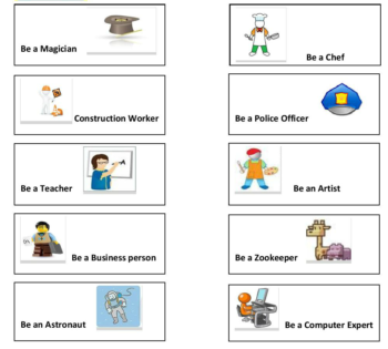 What Job Do You Want Charades Printable Game #mosswoodconnections #charades #confidentkids #pretend #bookextensionactivity