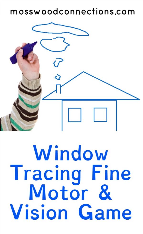 Window Tracing Fine Motor & Vision Game #mosswoodconnections #visionskills #finemotor #preschool 