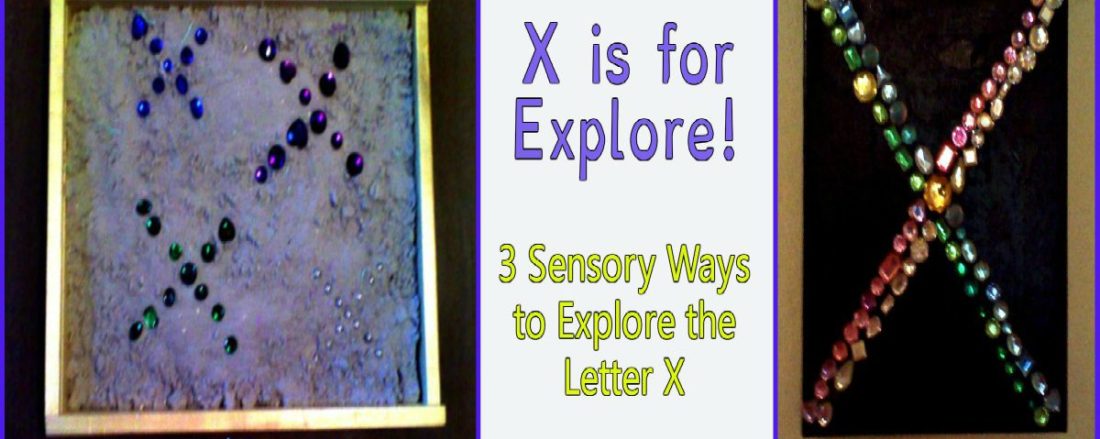 Alphabet Sensory Activities! 3 Sensory Activities to Explore the Letter X #mosswoodconnections #alphabet #sensory #preschool