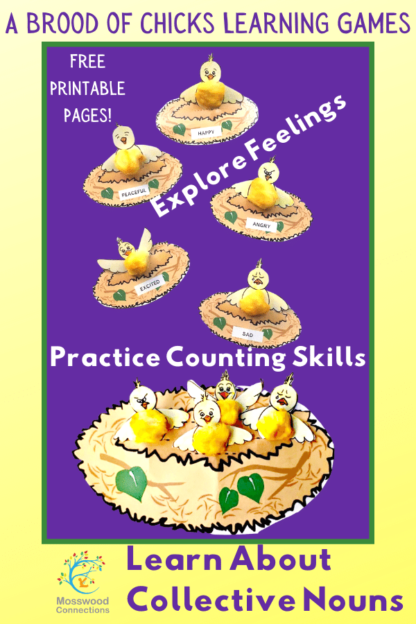 A Brood of Chicks Learning Games & Crafts: Creative Collective Nouns #mosswoodconnections #feelings #collectivenouns #educational #homeschooling