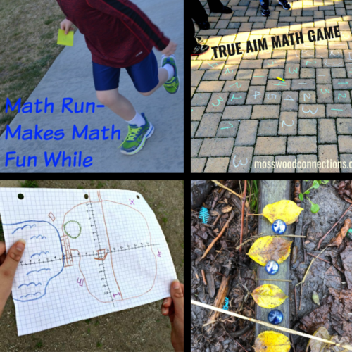 Active Math Games for Elementary School Hands-on Learning #mosswoodconnections #math #handsonlearning #activemathgames #elementaryschool #homeschool