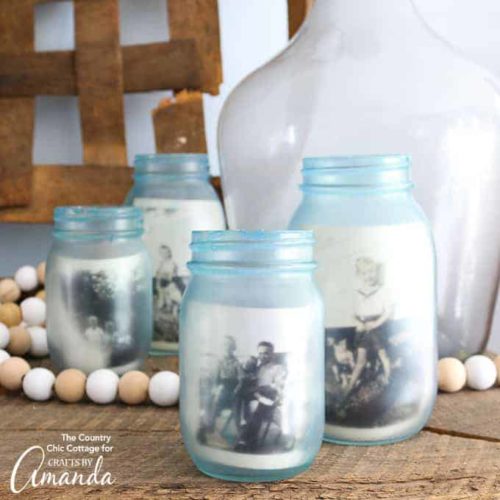 Mason-Jar-Photo-Frames DIY Mother's Day Gift  #mosswoodconnections #crafts #parenting  #mothersday #DIY #homemadegift