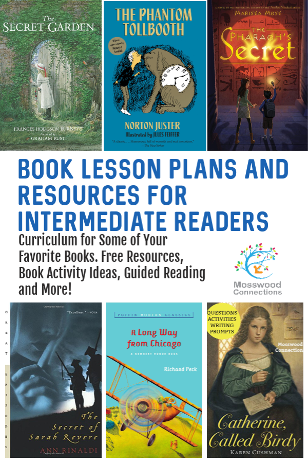 Intermediate Readers Literacy and Book Curriculum #mosswoodconnections  #education #literacy #intermediatereaders #bookunit #teacherguide #lessonplan