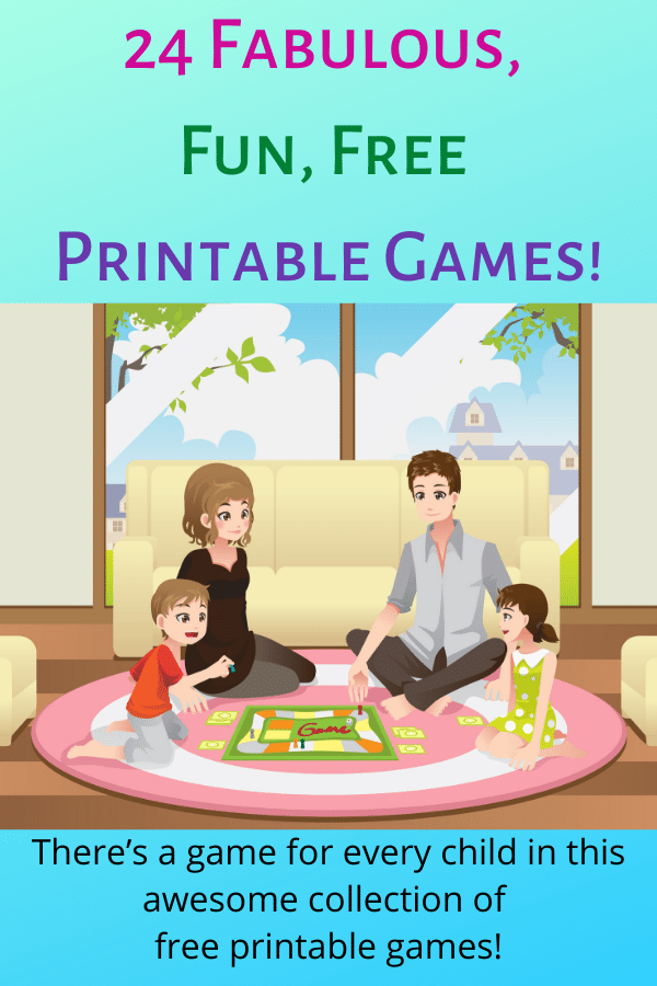 24 Fabulous, Fun, Free Printable Games! #mosswoodconnections  #education #literacy #boardgame #freeprintablegame