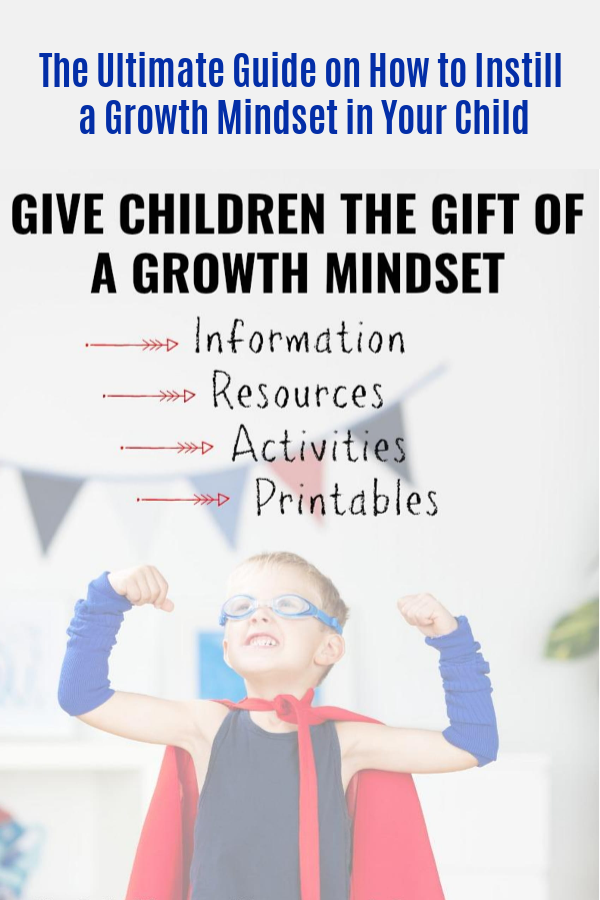 The Ultimate Guide on How to Instill a Growth Mindset in Your Child Activities to Develop a Growth Mindset in Elementary School-Aged Kids Give Your Child the Gift of a Growth Mindset #mosswoodconnections #growthmindset #parenting #education